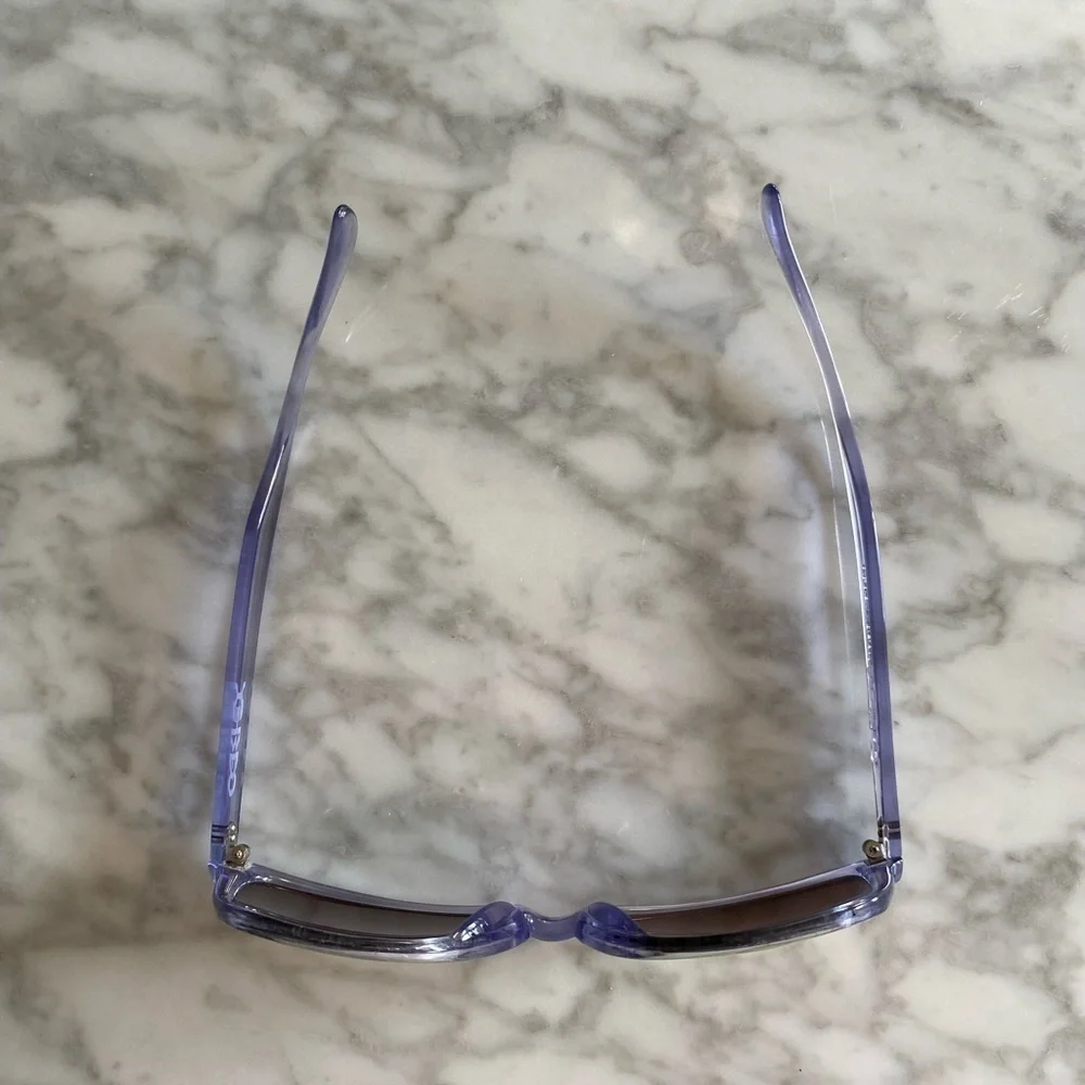 Oakley Frogskin Sunglasses Gen 1 Made in Japan Crystal Clear Orange Iridium Lens